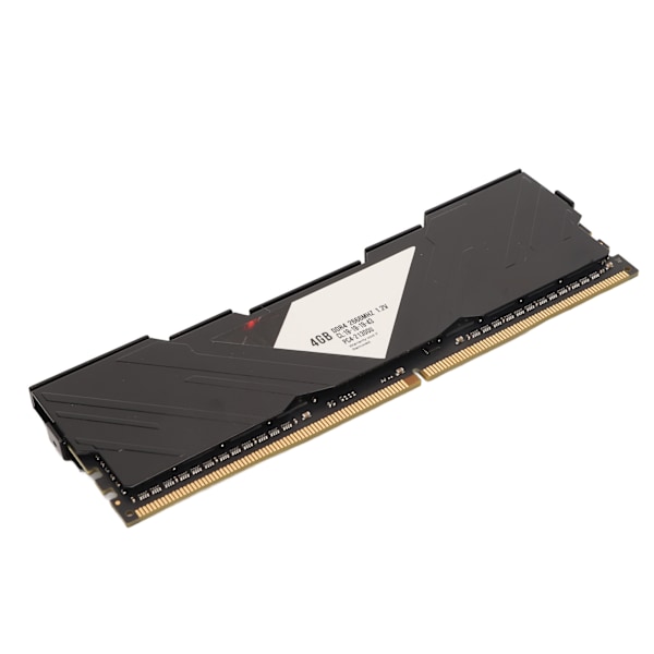 4GB DDR4 RAM 2666MHz 21300 båndbredde varmeafledning Plug and Play bærbar hukommelse til stationær pc Sort
