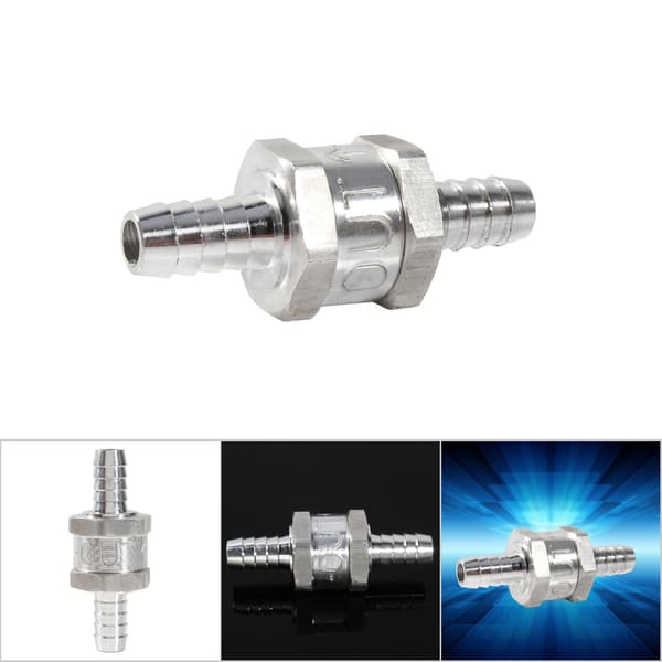 Aluminium Bränsle Backventil Envägs Bensin 6/10/12MM Valfritt