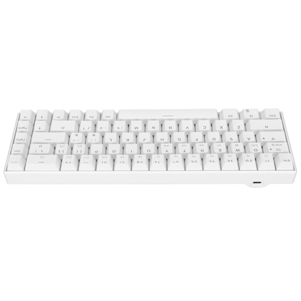 Mekaninen näppäimistö 68 näppäintä 3 tilaa Langaton 2.4G Type C Langallinen RGB Mekaninen näppäimistö Windowsille Androidille Ruskea kytkin