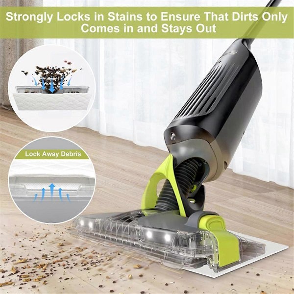 4 stk. moppeerstatningsputer for VACMOP VM252 VM205