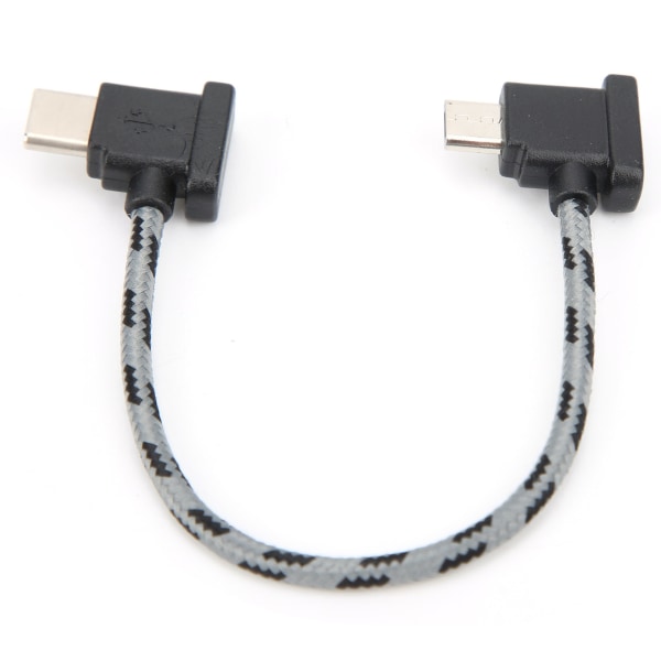 Högervinklad fjärrkontroll typ C till Micro USB datakabel för DJI Mavic Air 2 / Mini 2