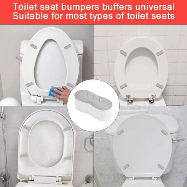 8-Pack universelle toiletlågpuder med stærk klæbemiddel