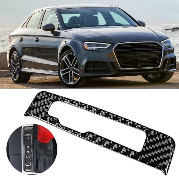 Girpanelramme Trim Karbonfiber Dekor Klistremerke Passer til Audi A3 8V 2014-2019