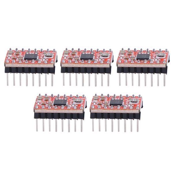 5 stk. Stepper Motor Driver Modul Board til Ramps 1.4 A4988 3D Printer Tilbehør