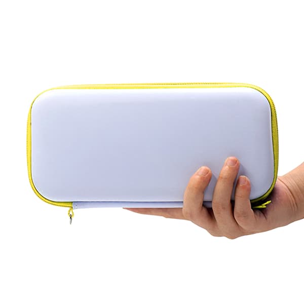 Spelkonsol Bärväska Stötdämpande Reptåligt Foder Hårt Skal Förvaringsväska för Switch Lite Gul