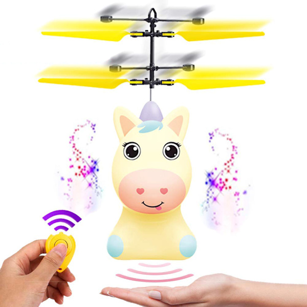Cartoon Flygande Häst RC Leksaker USB Laddningsbar Drone Helikopter Handkontrollerad Induktiv Flygande Leksak