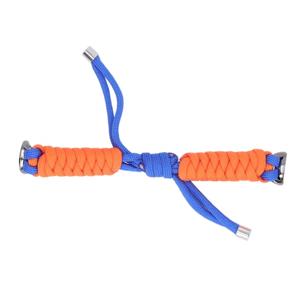 Ersättning Armband Elastiskt Band Stickning Vriden Knut Nylon Smart Armband Rem för Mi Band 8 Royalblue Orange