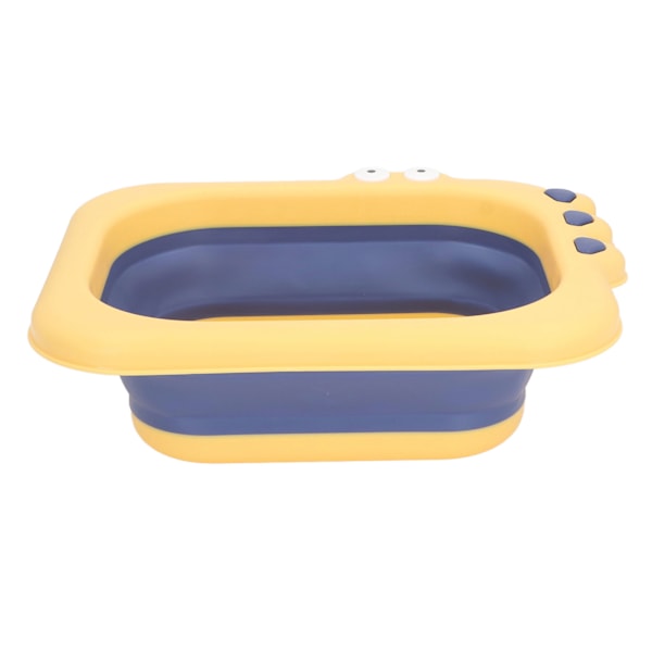 Rengjør Skyll Baby Bather Folding Multifunksjonell Bærbar Vask Spedbarn Liggende Bather for Gutt Jente Gul