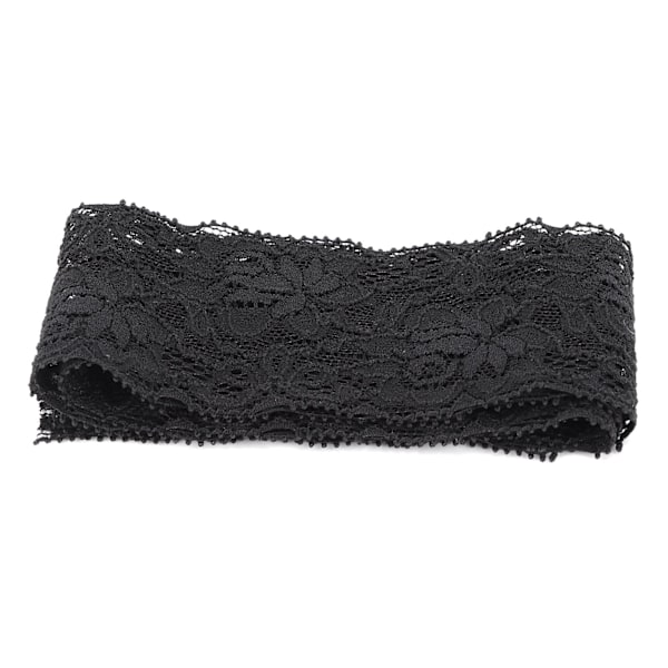 Pitsi Nauha Vaatteiden Lisävarusteet Koristelu Käsityöt DIY Materiaalit 10 Jaardia 6cm Leveys Musta