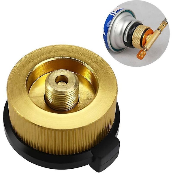 Camping Komfyr Gassflaske Kobling Overføringsadapter Gassdyser Gassflaske Adapter for Campingbrenner