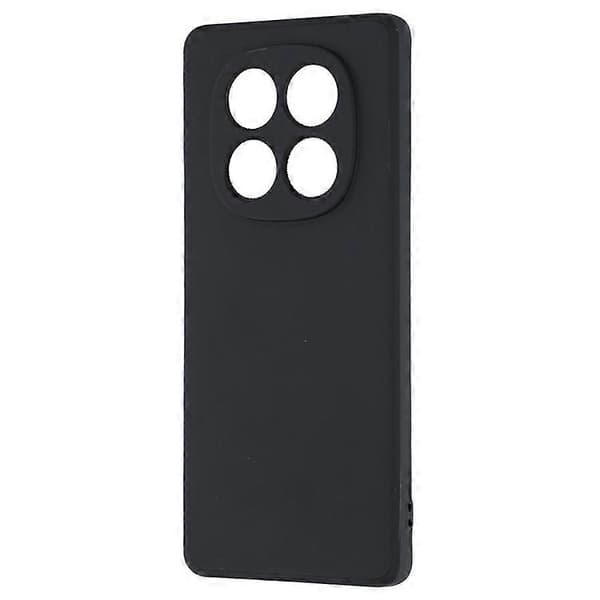 Bulk Buy Compatible with Xiaomi Redmi Note 14 Pro 5G Case Straight Edges Soft TPU Matte Phone Back Cover Black