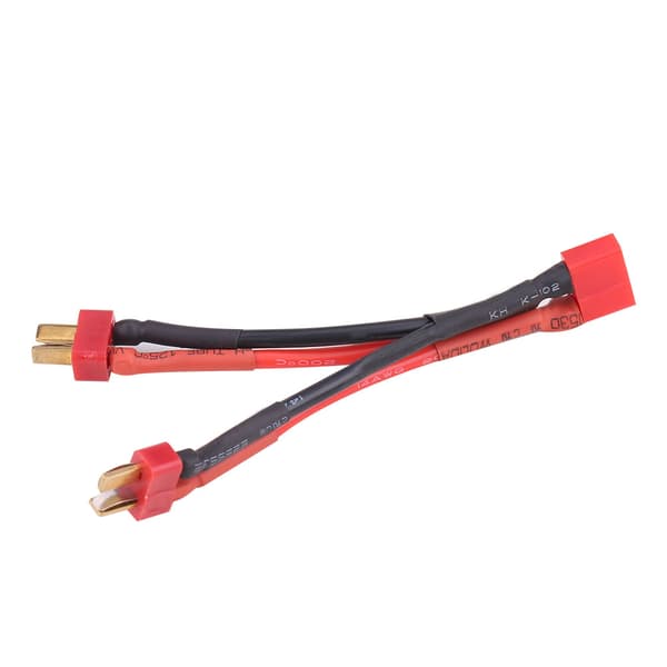 Deans Style T-plugg 2 hann til T-plugg 1 hunn strømkabel silikonledning for 2-6S Lipo-batteri