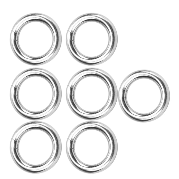 7 st metall O-ring vattentät rostfri 304 rostfritt stål stark lastbärande sömlös svetsad rund O-ring 8x40mm