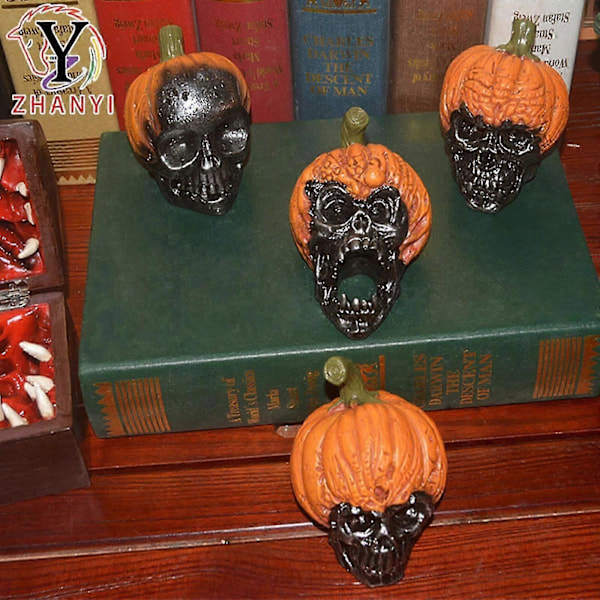 Halloween Kurpitsa Kallo Pääpuutarhaan Halloween Koristeet Ulkokäyttöön Vintage Halloween Koristeet Kauhistuttavat Figuurit A