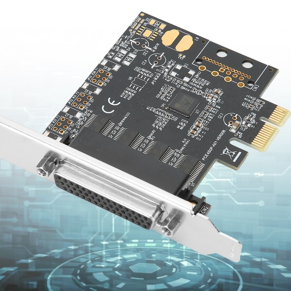 Utvidelseskort PCI E TO AX99100 4-ports datamaskintilbehør 115200bps for SPP/Byte/ECP-modus