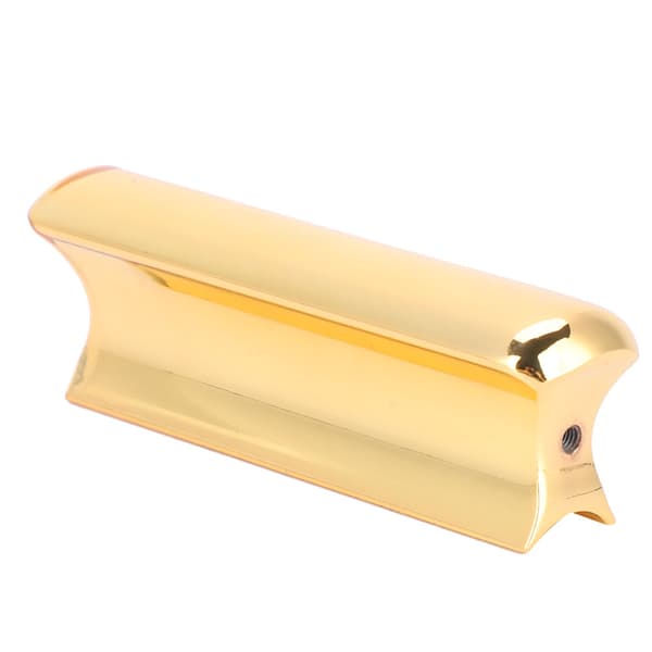 Hawaiiansk Metall Pearse Gitarr Slide Tone Bar för Stränginstrument (Guld)