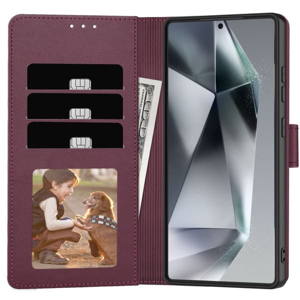 Läderfodral för Samsung Galaxy S25 - Kompatibelt med Muberry Style[JUN] 120