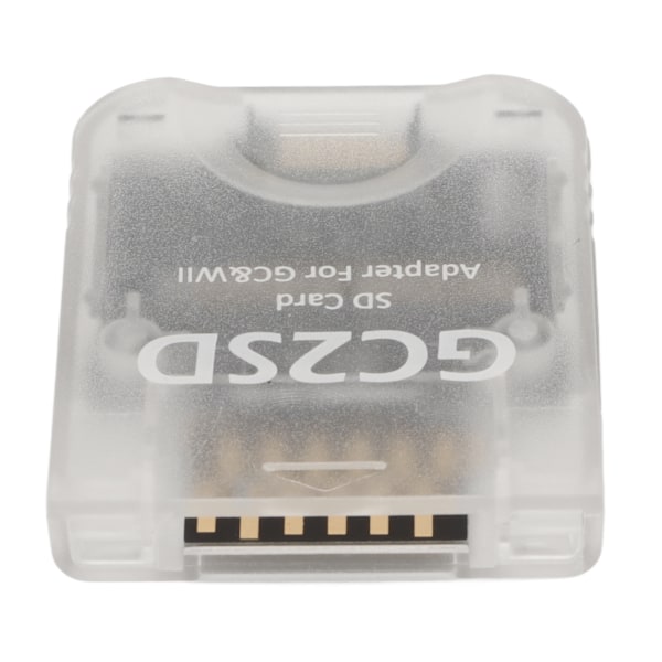 GC2SD-kortleser Plug and Play bærbar profesjonell spillkonsoll Micro Storage Card Adapter for Wii for GC Transparent