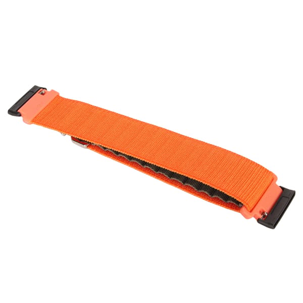 Strækbar vævet nylon Smartwatch-rem erstatningstilbehør passer til Fitbit Versa 4 3 Sense 2 Orange og Grøn