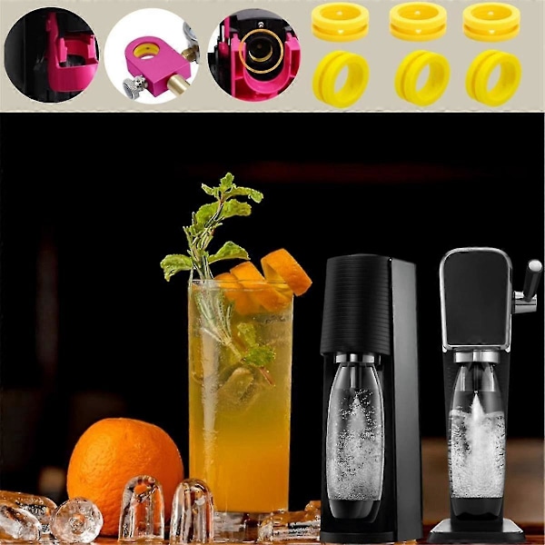 3 stk. O-ring Soda Maskin Markør Erstatningsforsegling Sett Pakninger kompatible DUO Terra ART Quick Connect CO2 Sylin