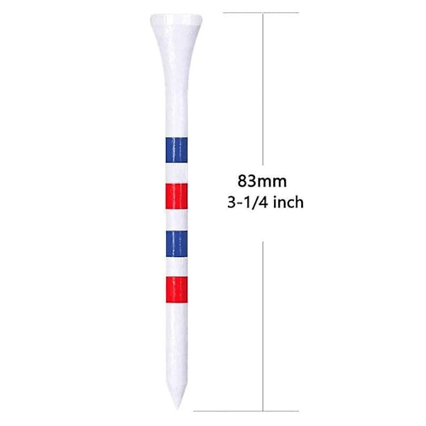 Sæt med 100 trægolfkøller (83 mm)