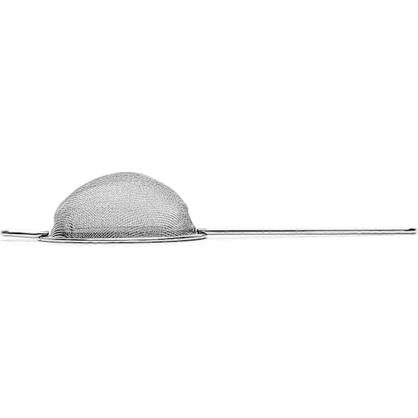 Skinnende te-si i rustfrit stål Diameter: 75 mm, Sølv