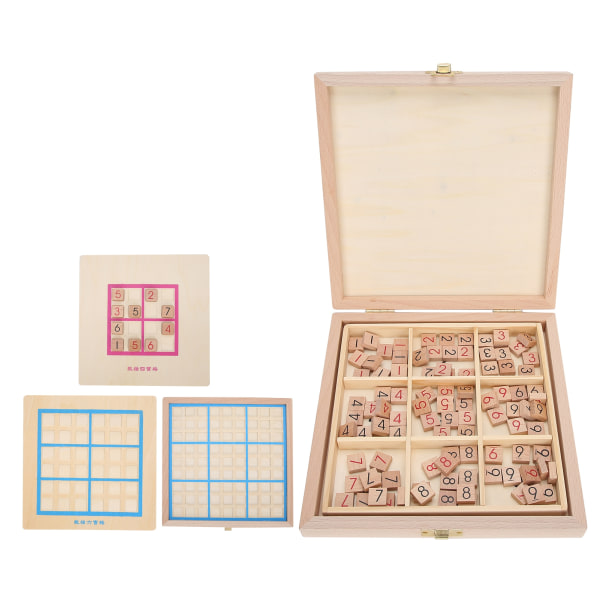 Tränummerpussel Brädspel Intelligence Educational Desktop Toy för äldre barn