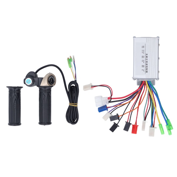 24V 350W børsteløs motorcontroller Twist Throttle Grip med låsnøgle til elcykel