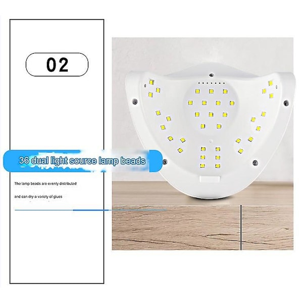 Sun X5 Plus LED Lampe 80 Watt Negletørker LCD-Skjerm 36 LED Negletørkerlampe for Herding av Gel Polish Bilsensor Timer Neglemanikyr EU Plugg