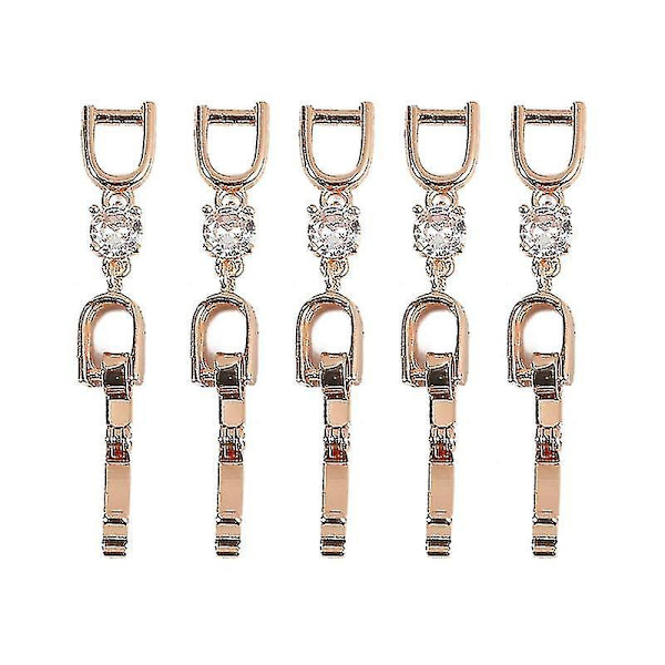 Armband- och Halsbandskedjeförlängare Set - 5 Stycken, Roséguld, 3 Färger
