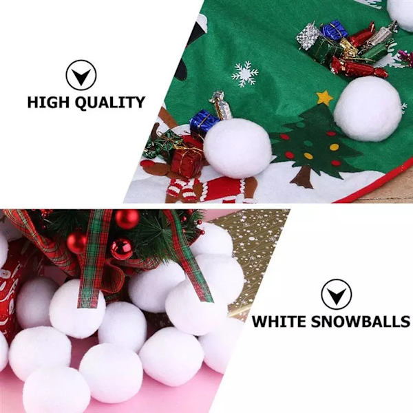 50 st 7 cm Barnsnöboll inomhus snöbollskamp Fake snöbollar Realistiska julsnöbollar för barn Vuxna inomhus utomhusspel