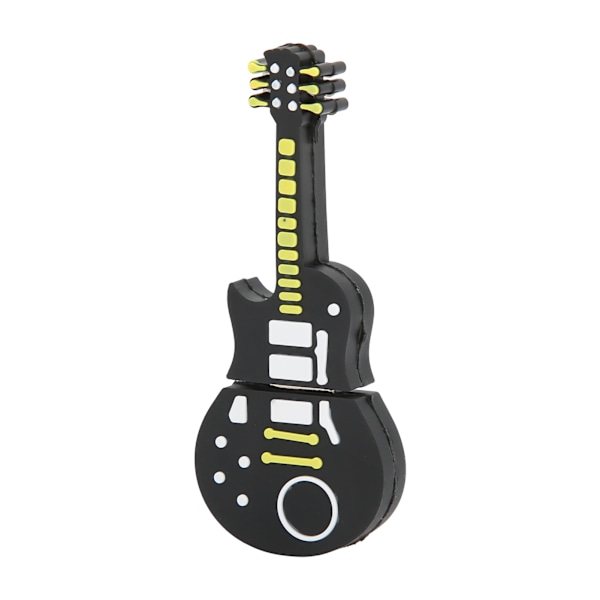 Flash Disk Bærbar Tegneserie Guitarformet USB Thumb Memory Stick til Information Storage Data Transmission Gave (128GB)