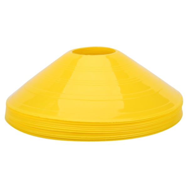 10 stk Praktisk Mini Field Cone Discs Marker Fodbold Fodbold Sport Speed ​​Training Tool (Gul)