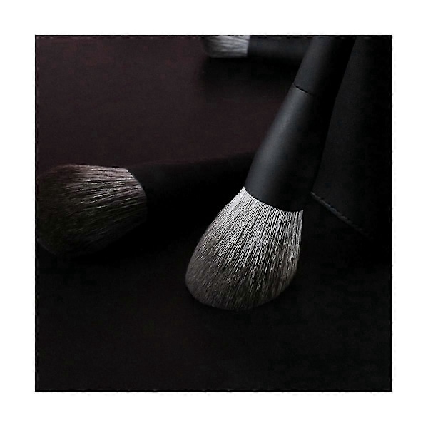10 stk. Sort Blød Hår Makeup Børstesæt Komplet Sæt Imitation Dyrehår Øjenskygge Pudderbørste