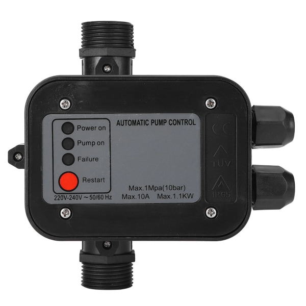 220V sort selvansugende vandpumpe trykkontakt Automatisk trykregulator