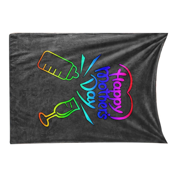 Hjemmekast teppe hudvennlig polyester trykt dekorativt teppe for soving lur 100x120cm / 39.4x47.2in