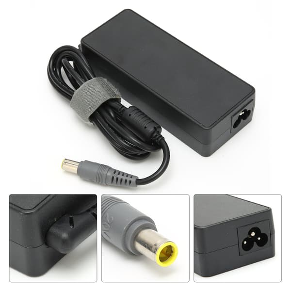 Strömadapter 20V 4.5A 90W Rund Port 7.9x5.5mm Datortillbehör för Lenovo 100V‑240V
