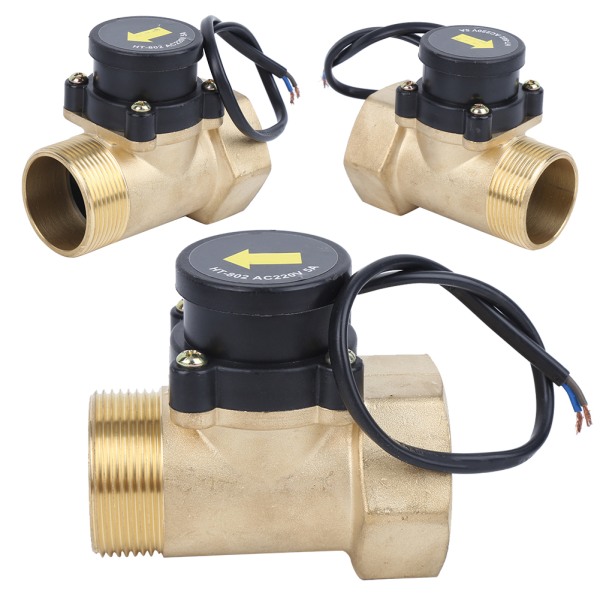 Vannpumpestrømsensor Messing Elektronisk trykk Automatisk kontrollbryter 1,5 tommer HT-802 220V