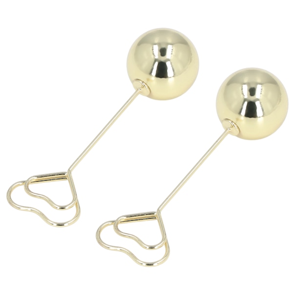 2 stk. bordnummerholder i hjerteform, fast, stabil, førsteklasses metal, robust, holdbar, bred anvendelse, bordkortholder, gylden