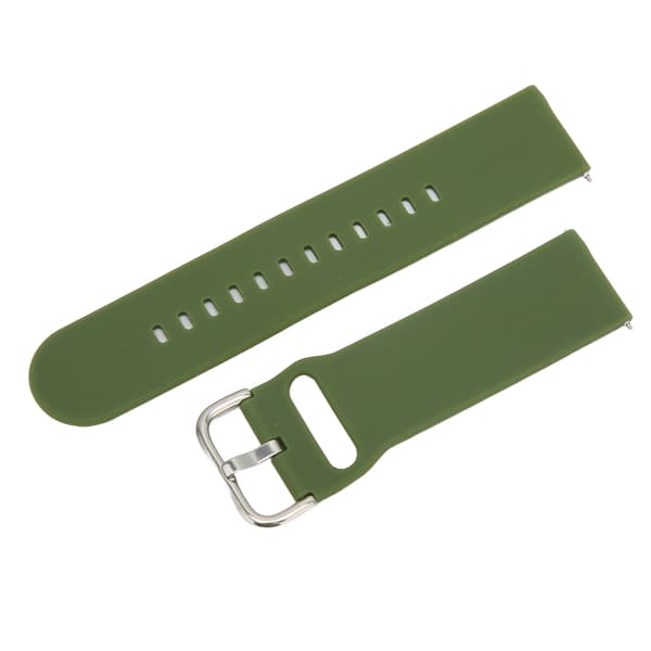 22 mm bløde silikone Quick Release remme til Huawei Watch 3/GT 3/2 justerbar silikone urrem militærgrøn