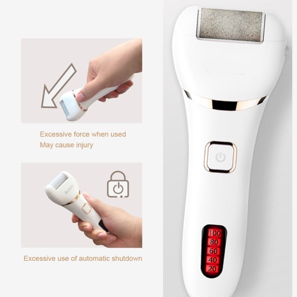 Electric Callus Remover Profesjonell oppladbar Dead Hard Skin Remover Fotpedikyrverktøy