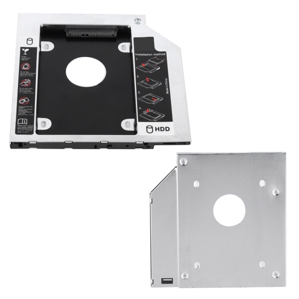 SATA3.0 HDD Caddy 9,5 mm/12,7 mm universal annen aluminiumslegering datamaskintilbehør for bærbar PC9,5 mm