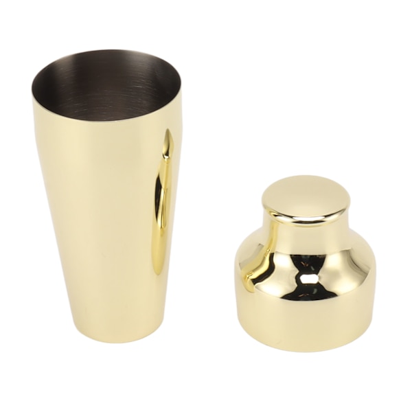 Cocktail Shaker 304 Rustfrit Stål Fransk Stil Bartender Shaker til Blandede Drinks Luksus Guld