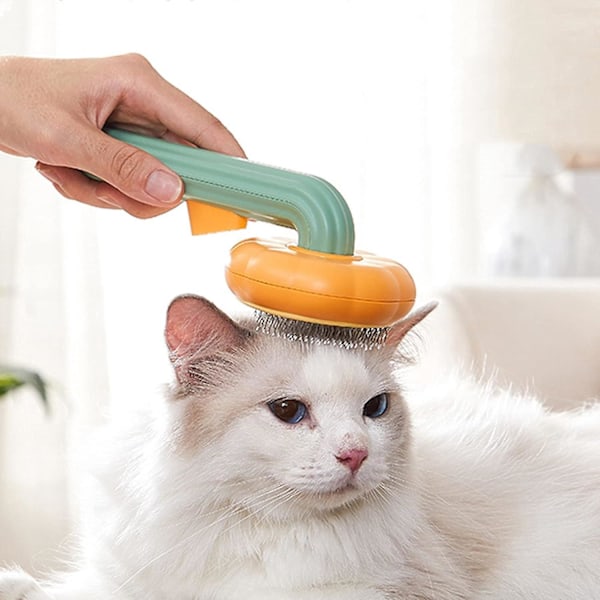 Groomingborste för Kattpälsvård Tillbehör Grön Verktyg
