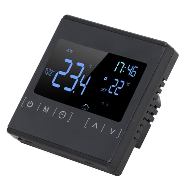 Programmerbar digital termostat Smart touchskærm hjemmetermostat til sveddampende rum AC85V til 250V