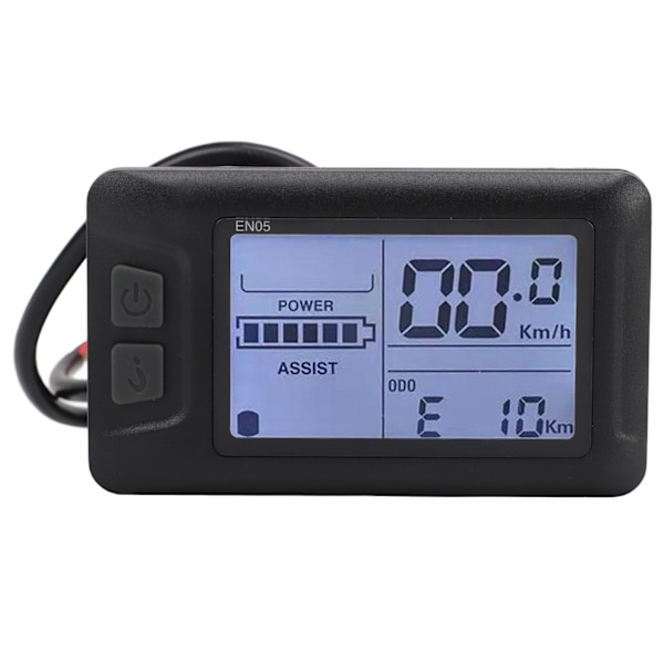 Elektrisk cykel LCD-displaymätare ABS 36V 48V Universal kontrollpanel för 22,2 mm styre
