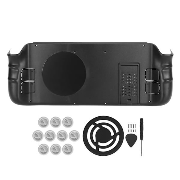Til Steam Deck Bagplade Varmeafledning DIY Udskiftning Skal Etui Ekstern Halvlederkøler til Steam Deck Sort Uigennemsigtig Etui