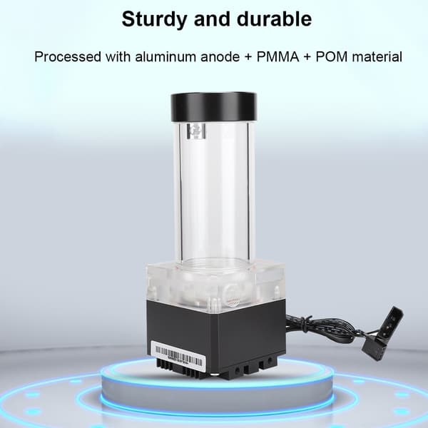 PUB FS6PD-17 Aluminium Anode PMMA POM Computer Vandkølet Integreret Vandpumpe (Sort)