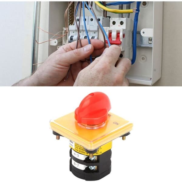 25A 380V AC Rotary Cam Switch JYW29B-25/2 - Valgkontakt D2004