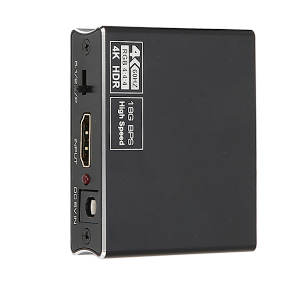 HD Multimedia Interface-konverter HD Multimedia Interface til optisk SPDIF og 3,5 mm stereo lydkonverter